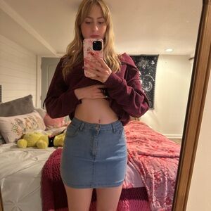 Denim Mini Skirt